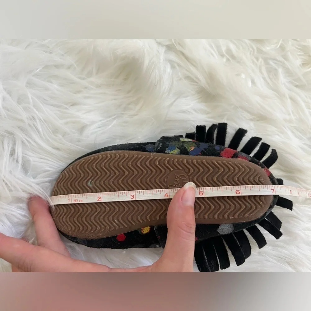 Monkey Feet Paint Splatter Moccasins